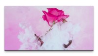 Bilder XXL Rosengemälde 50x100cm Wandbild auf Leinwand