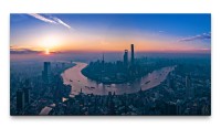 Bilder XXL Shanghai Noon 50x100cm Wandbild auf Leinwand