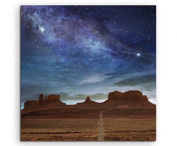 Landschaftsfotografie – Ausblick am Monument Valley, USA auf Leinwand