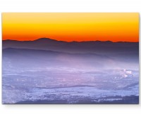 Nachtansicht Pernik - Leinwandbild