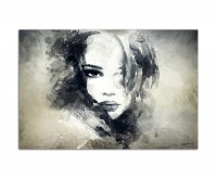 120x80cm Handmalerei Gesicht Frau Mädchen abstrakt