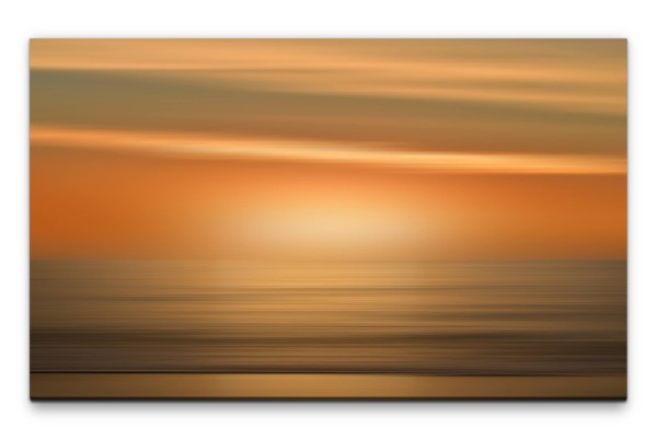 Bilder XXL Sonnenuntergang am Meer Wandbild auf Leinwand