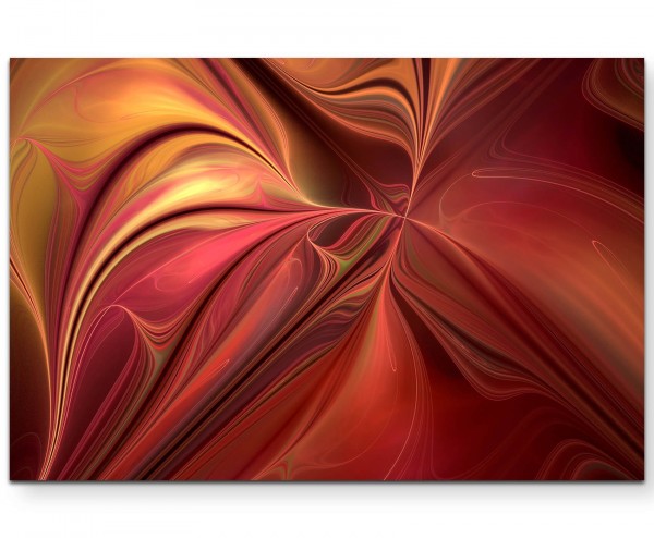 Abstraktes Bild warme Farben, kreatives Design - Leinwandbild