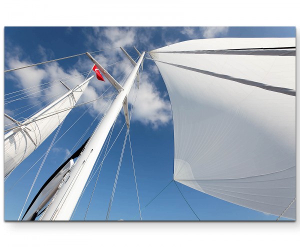 Segelboot Mast - Leinwandbild