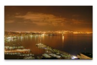 Bilder XXL Golf von Neapel bei Nacht Wandbild auf Leinwand