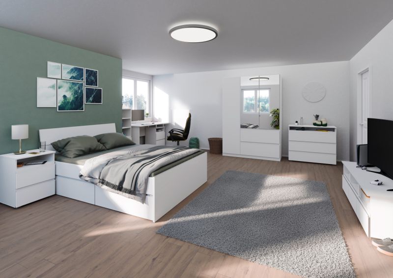 Jugendzimmer Joel in Weiß Kinderzimmer Komplett Set von Rauch Möbel in verschiedenen Varianten wählbar