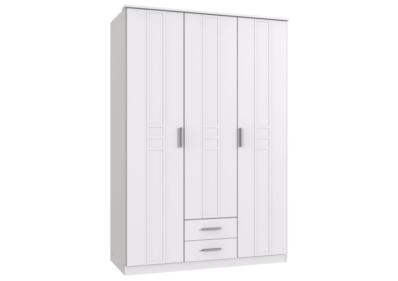 Kleiderschrank Bela „Borkum“ in Landhausstil Weiß- in verschiedenen Varianten wählbar