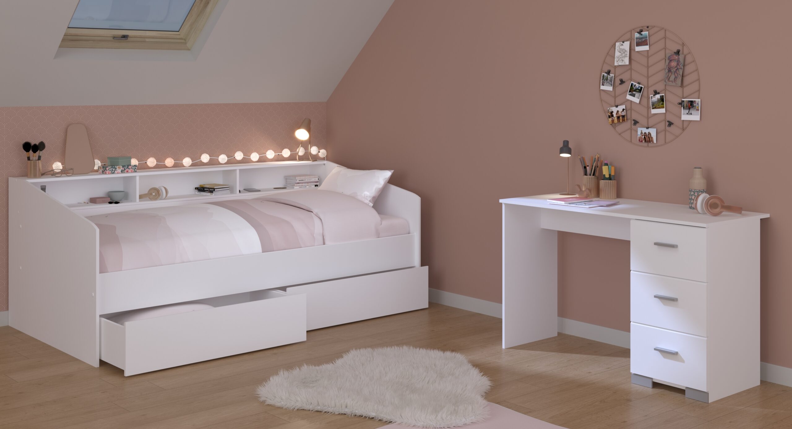 Jugendzimmer Sleep Weiß Kinderzimmer Set von Parisot Möbel